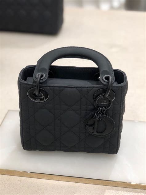 mini lady dior matte black|dior mini bag.